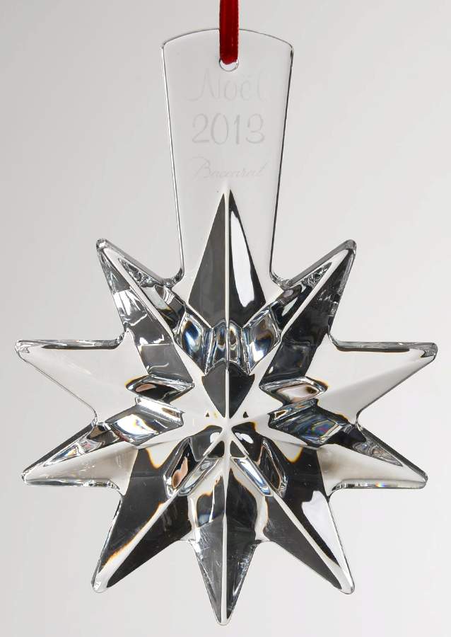 Baccarat Annual Ornament 10 Point Star - Clear - Boxed by Baccarat-1