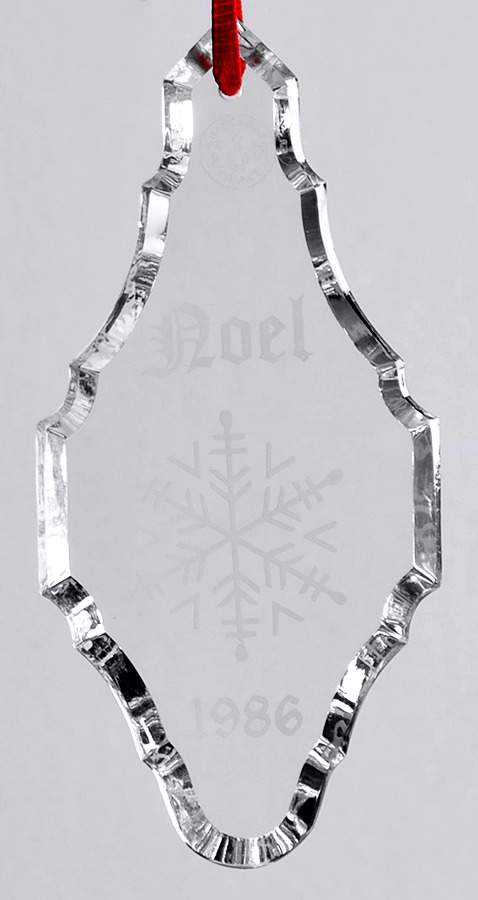 Baccarat Annual Ornament Noel-Pendant With Snowflake - Boxed by Baccarat-1