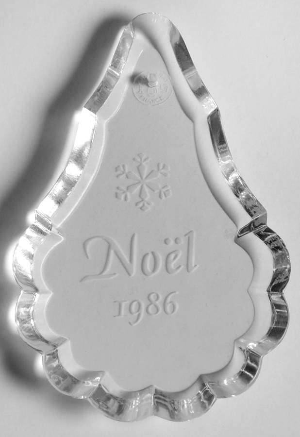 Baccarat Annual Ornament Noel-Teardrop With Snowflake - No Box by Baccarat-1