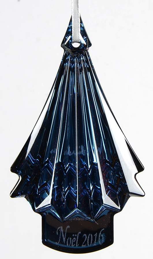 Baccarat Annual Ornament Tree-Blue - Boxed by Baccarat-1