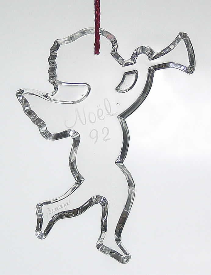 Baccarat Annual Ornament Noel-Cherub With Horn - Boxed by Baccarat-1