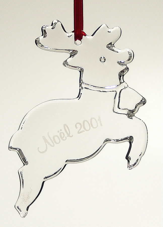 Baccarat Annual Ornament Noel-Reindeer - Boxed by Baccarat-1