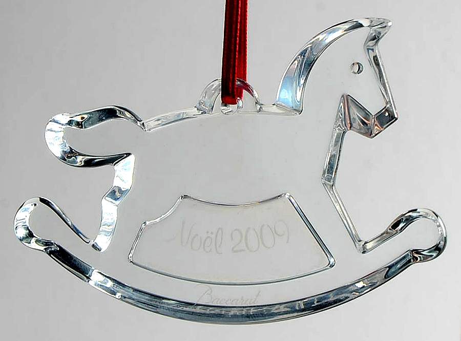 Baccarat Annual Ornament Rocking Horse - No Box by Baccarat-1