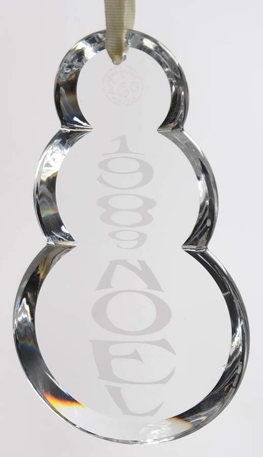 Baccarat Annual Ornament Noel-Snowman - Boxed by Baccarat-1