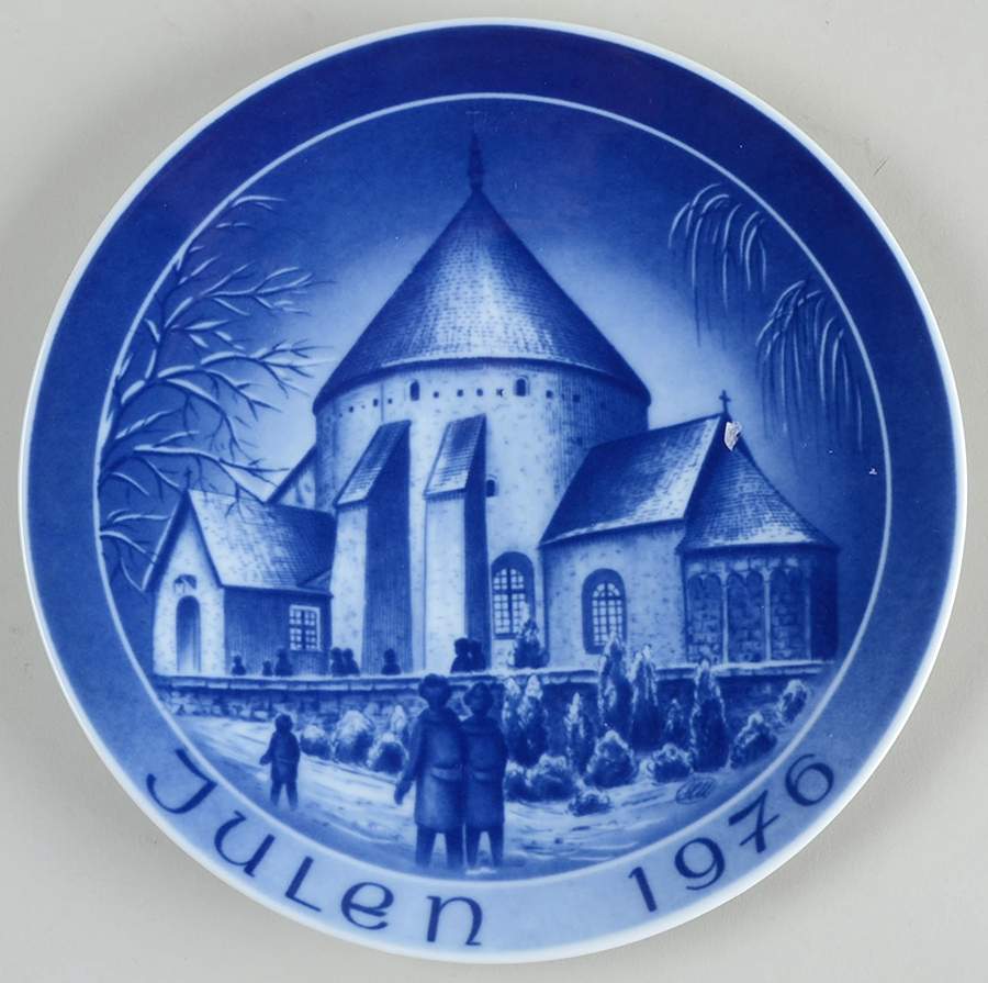 Danish Christmas Churches Osterlars Rundkirke Bernholm - Boxed by Bareuther & Co-1
