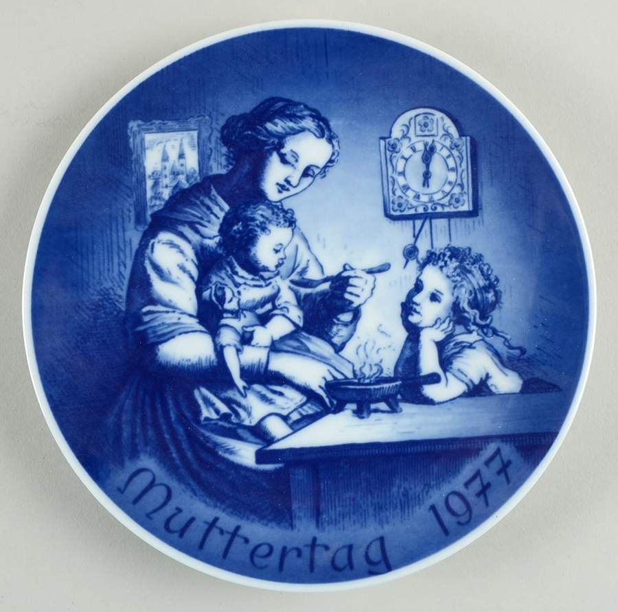 Bareuther Mothers Day Plate Noon Feeding - Boxed by Bareuther & Co-1