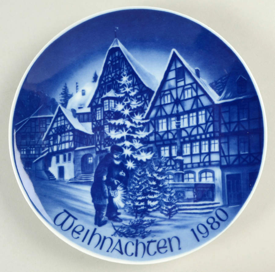 Christmas Plate Mittenberg - No Box by Bareuther & Co-1