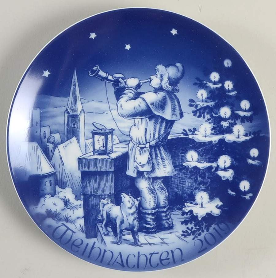 Christmas Plate Holy Night Christmas - No Box by Bareuther & Co-1