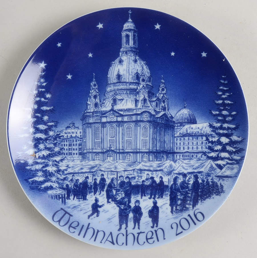 Christmas Plate Christmas In Dresden - Boxed by Bareuther & Co-1