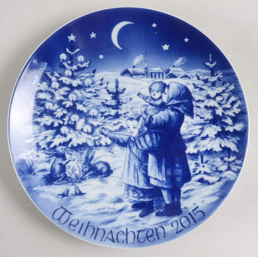 Christmas Plate Peaceful Christmas - With Box by Bareuther & Co-1