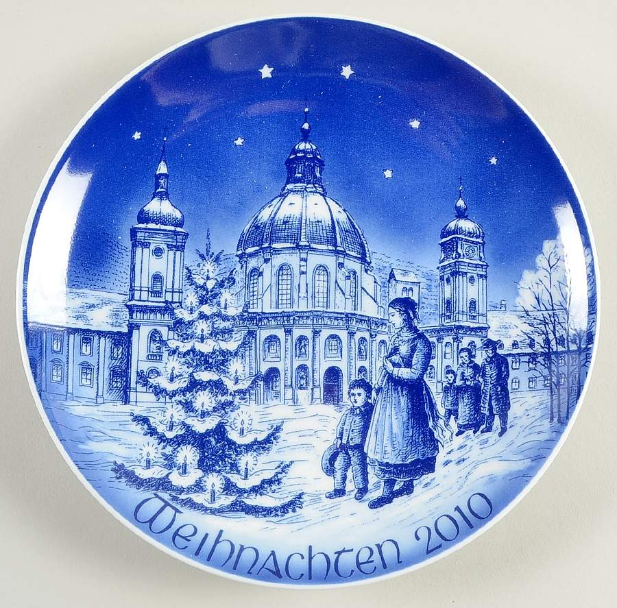 Christmas Plate Benedictine Abbey - Boxed by Bareuther & Co-1