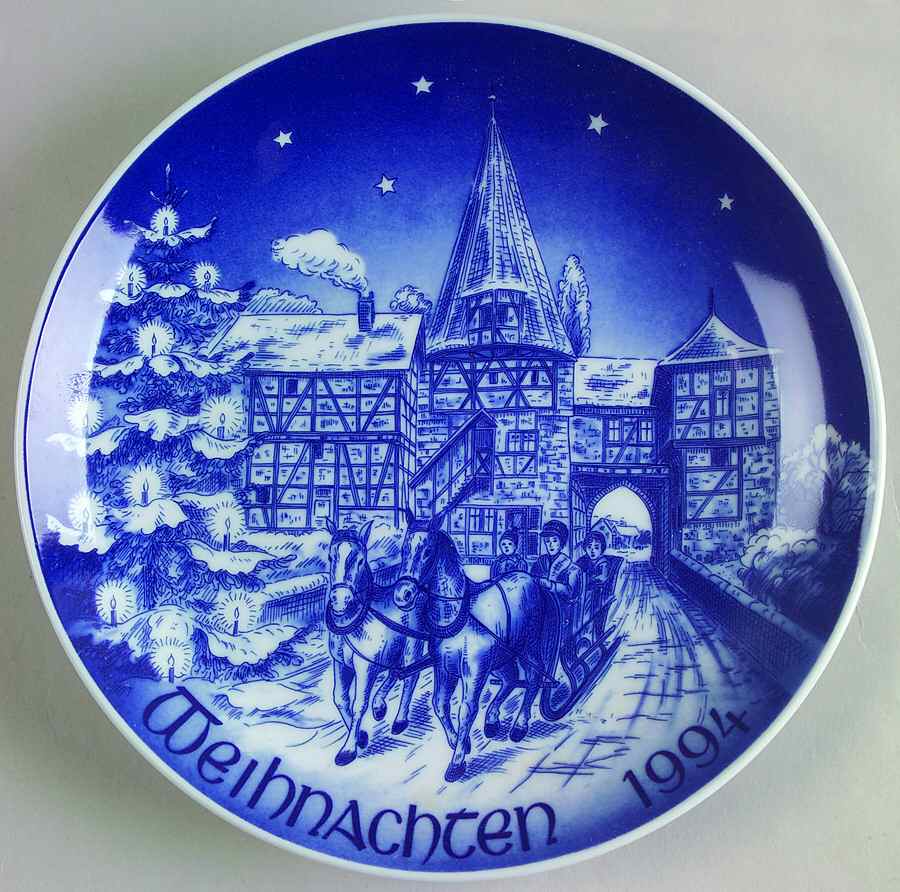 Christmas Plate Coming Home For Christmas - No Box by Bareuther & Co-1