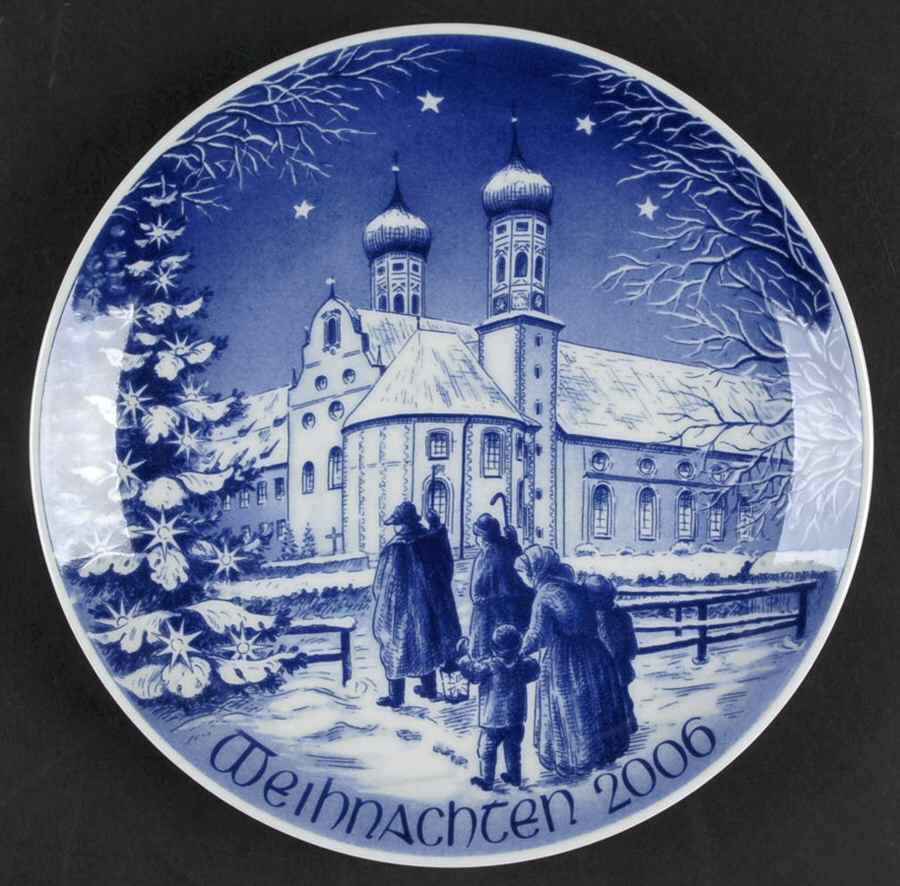 Christmas Plate Christmas In Benediktbeuren - Boxed by Bareuther & Co-1