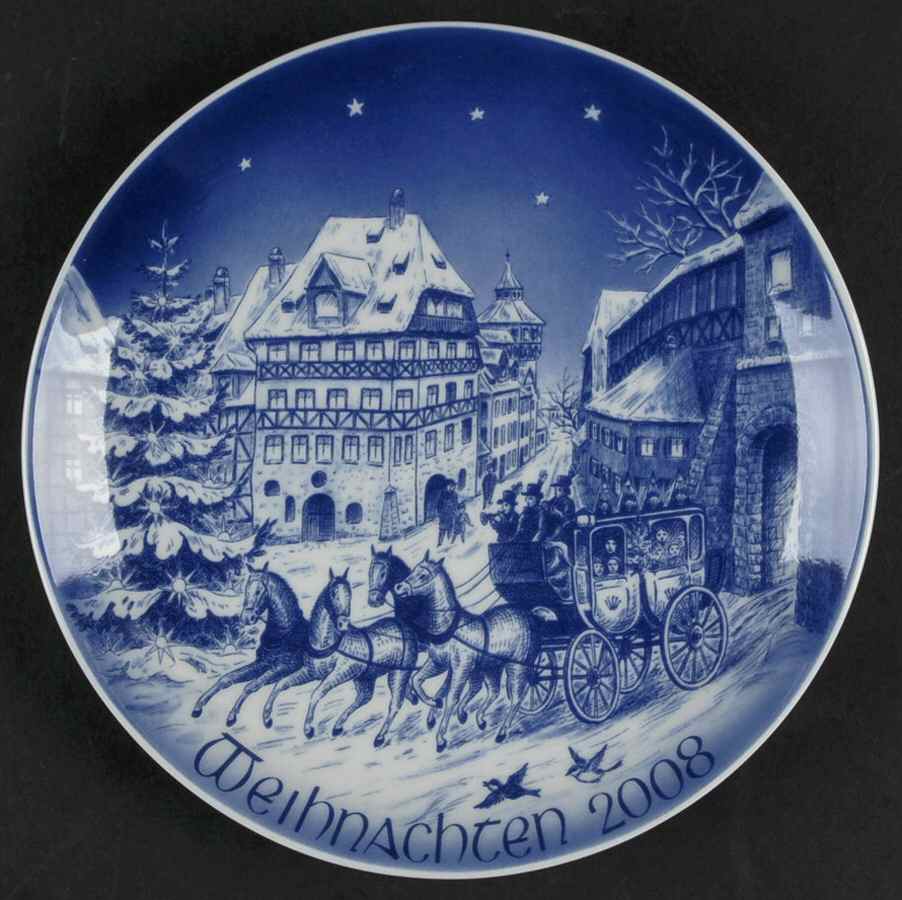 Christmas Plate Christmas In Nurnberg - No Box 42 by Bareuther & Co-1