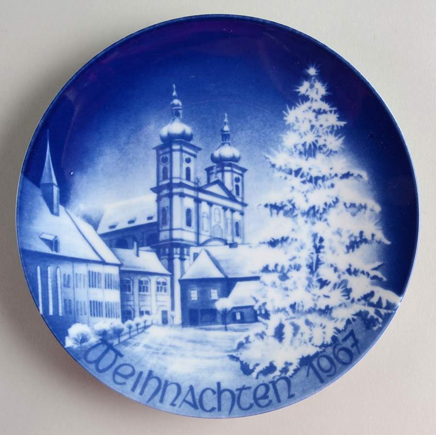 Christmas Plate Stiftskirche - No Box by Bareuther & Co-1