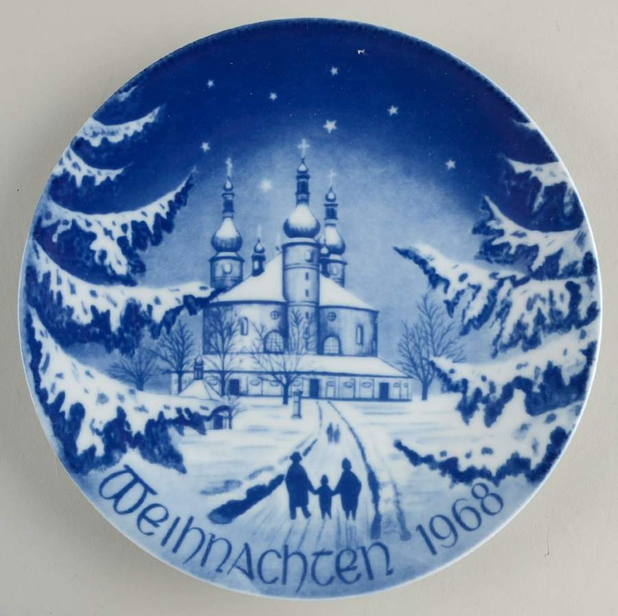 Christmas Plate Kapplkirche - No Box by Bareuther & Co-1