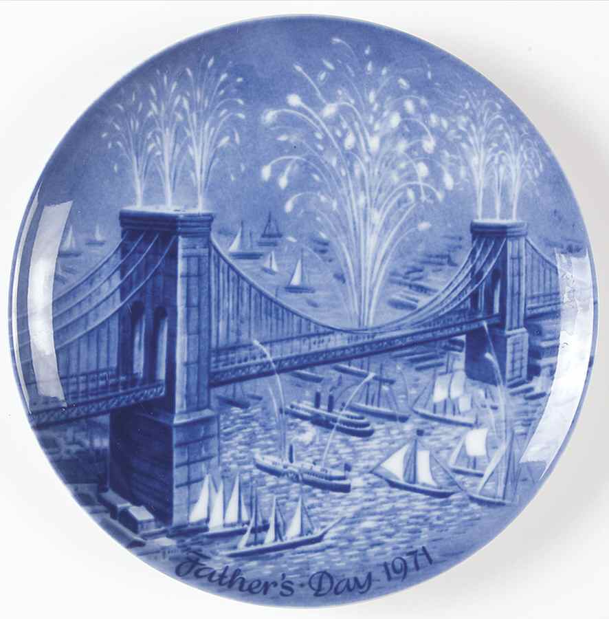 Fathers Day Brooklyn Bridge On Opening Day - No Box by Berlin Design-1