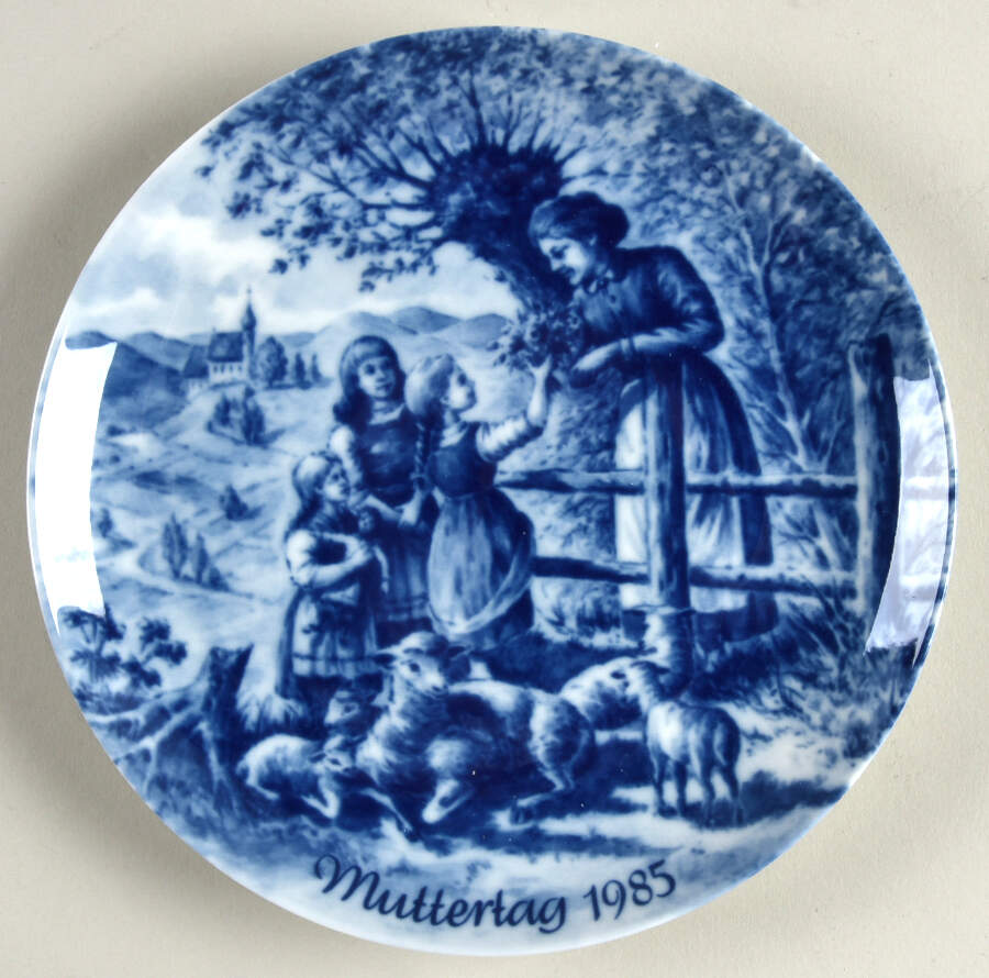 Mothers Day Plate Sheeps-German Version - With Box by Berlin Design-1