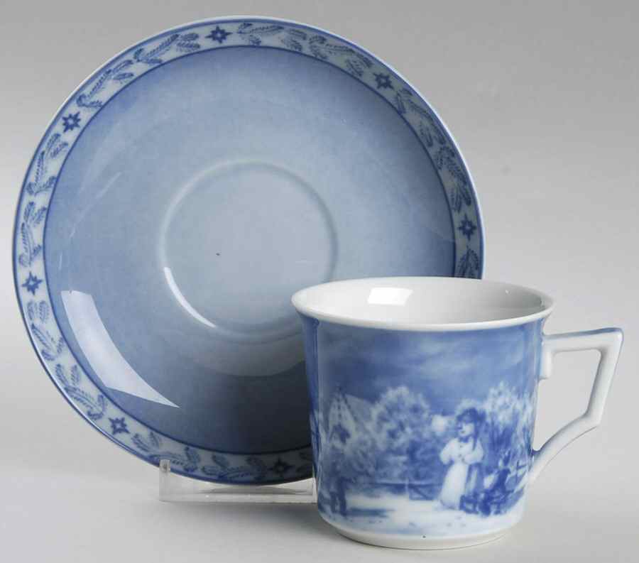 Christmas Cup & Saucer Christmas In Bad Wimpfen - Boxed by Berlin Design-1