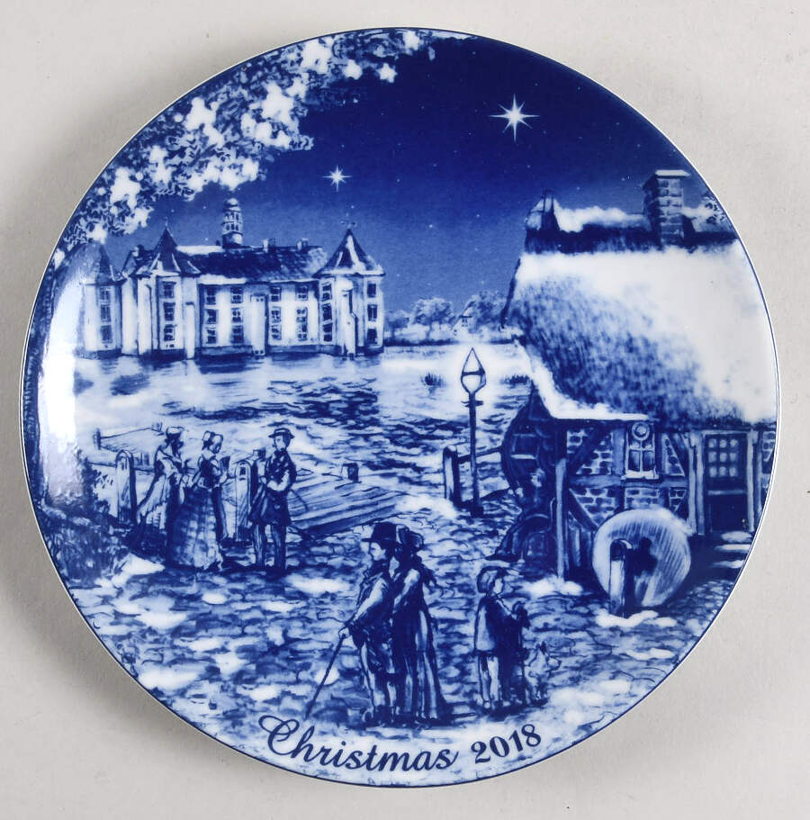 German Christmas Plates 2018 Christmas Plate - English - No Box by Berlin Design-1