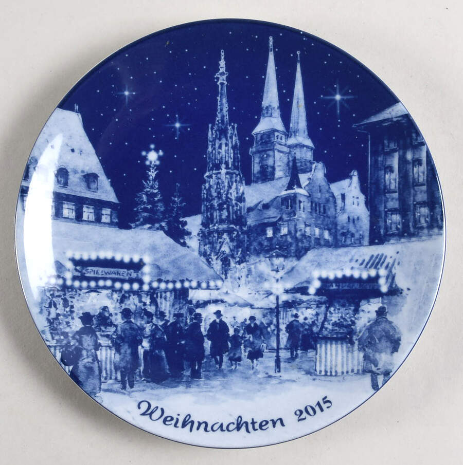 German Christmas Plates 2015 Christmas Plate - German - With Box by Berlin Design-1
