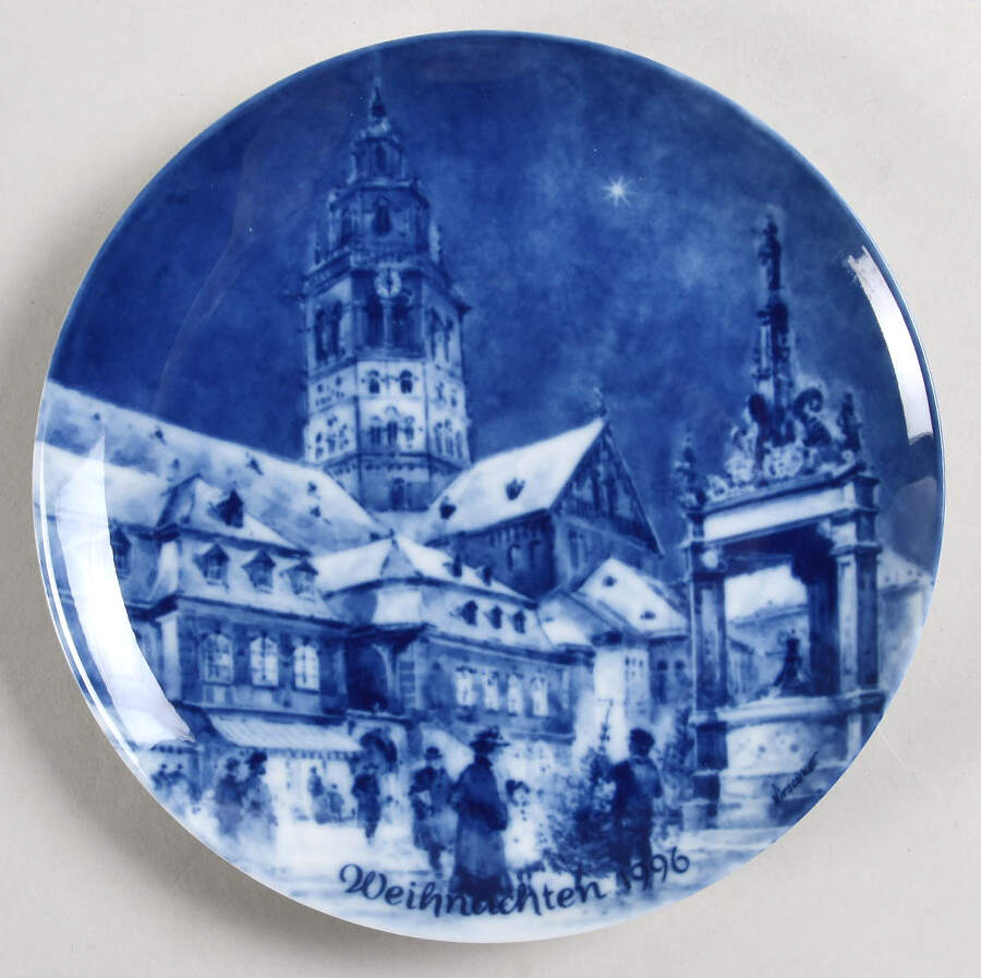 German Christmas Plates Christmas In Mainz - Boxed by Berlin Design-1