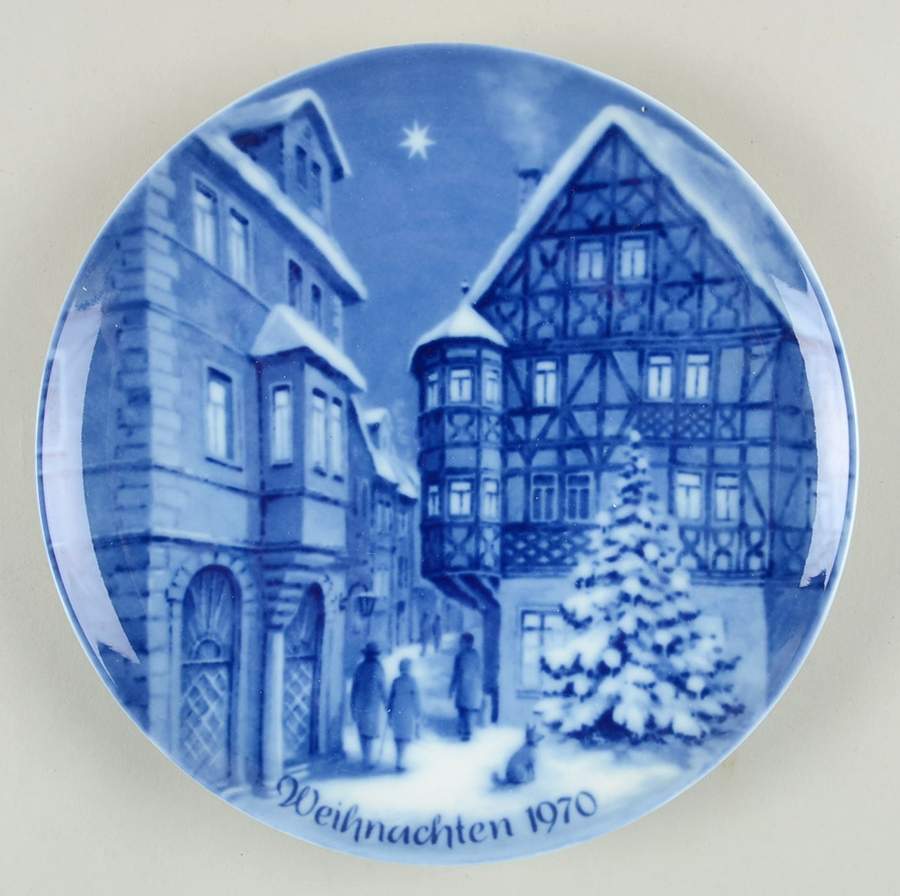 German Christmas Plates Christmas In Bernkastel-German Version - No Box by Berlin Design-1