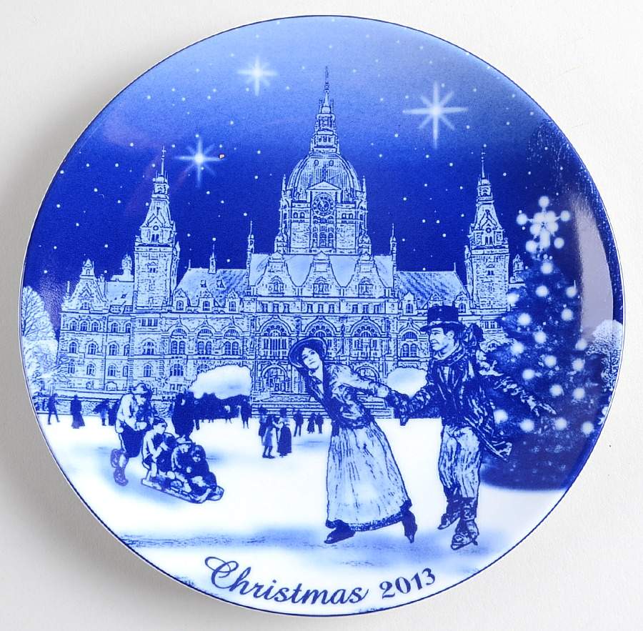 German Christmas Plates Christmas In Hanover - Boxed by Berlin Design-1