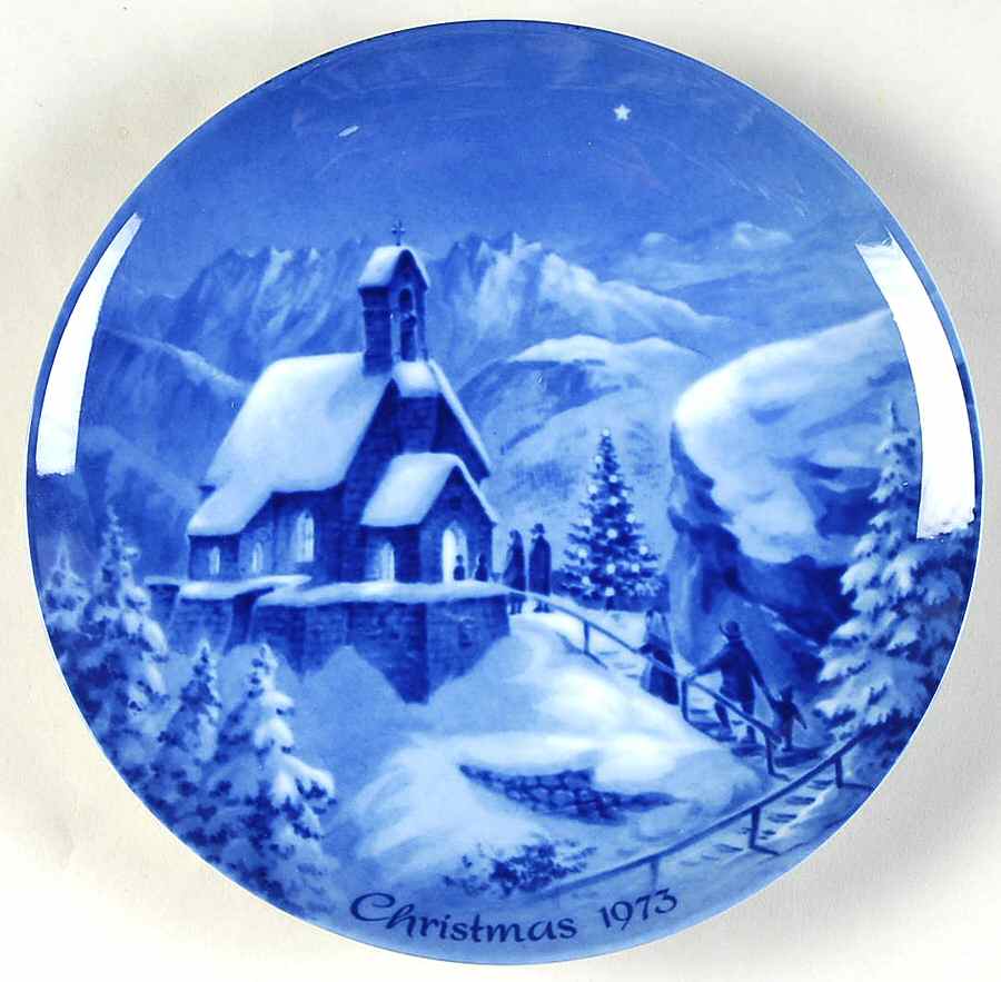 German Christmas Plates Christmas In Wendelstein - No Box by Berlin Design-1