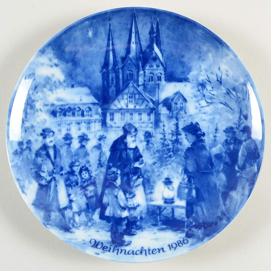 German Christmas Plates Christmas In Gelnhaus-German Version - No Box by Berlin Design-1