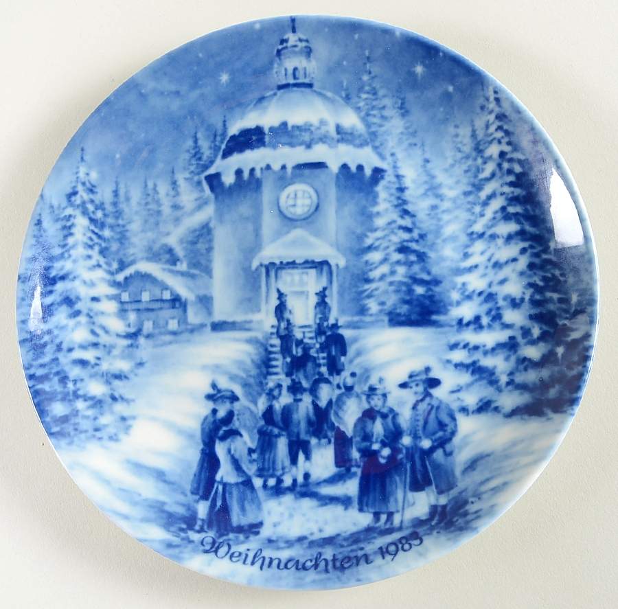German Christmas Plates Christmas In Oberndorf-German Version - No Box by Berlin Design-1