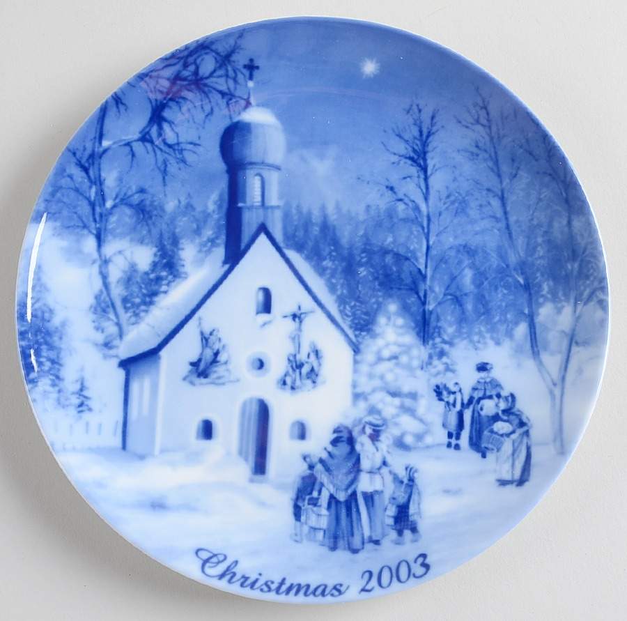 German Christmas Plates Christmas Eve In Klais - No Box by Berlin Design-1