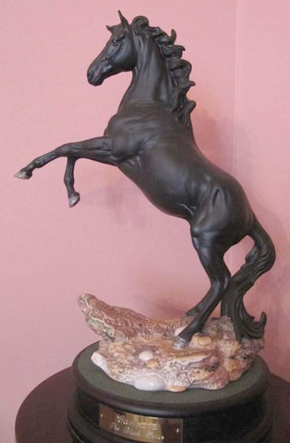 Beswick Figurine Cancara-The Black Horse - No Box by Beswick-1