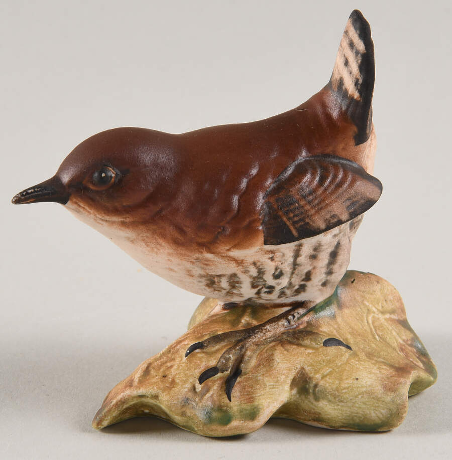Beswick Figurine Wren-On Green Leaf - Boxed by Beswick-1