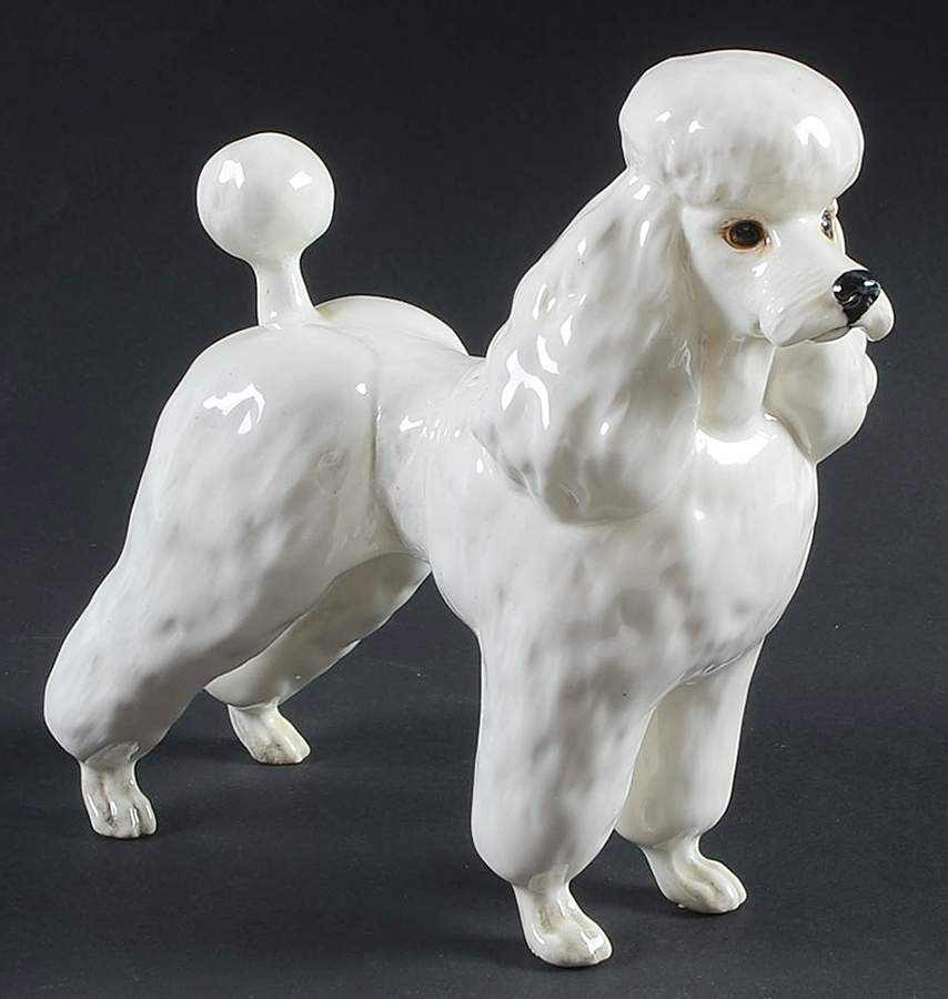 Beswick Figurine Poodle-White - No Box by Beswick-1
