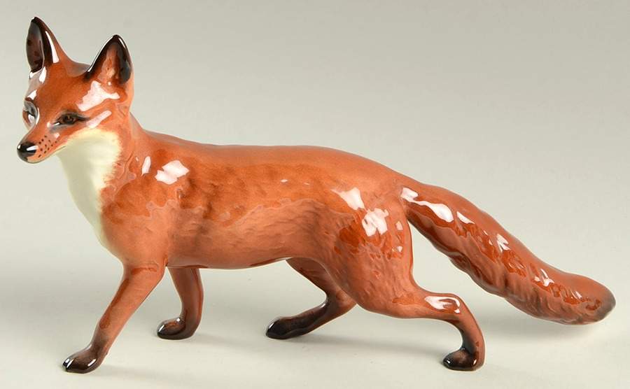 Beswick Figurine Fox Standing Black Tail - No Box by Beswick-1