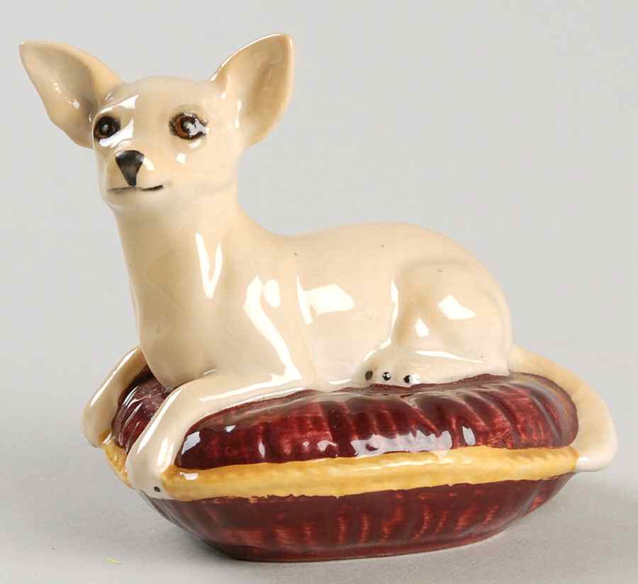 Beswick Figurine Chihuahua Lying On Cushion - Boxed by Beswick-1