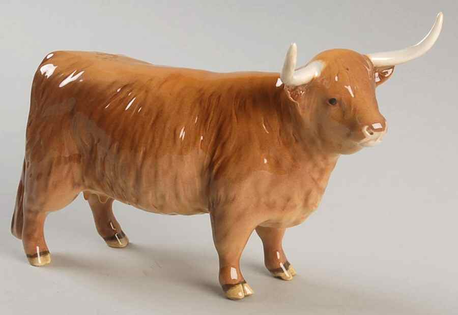 Beswick Figurine Highland Cow - Boxed by Beswick-1