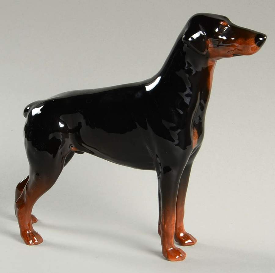 Beswick Figurine Doberman Pinscher-Annastock Lance - Boxed by Beswick-1