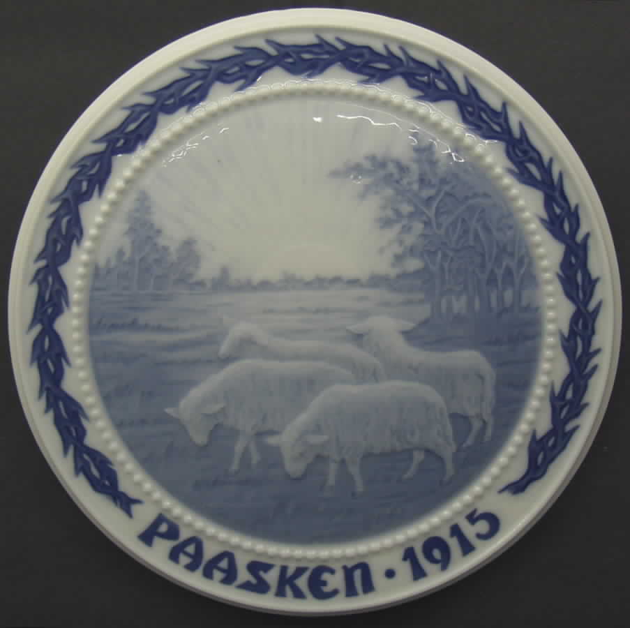Easter Plates 1915-Easter Lamb - No Box by Bing & Grondahl-1