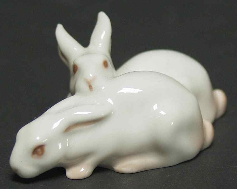 Animals-Farm and Domestic Rabbits Sitting - No Box by Bing & Grondahl-1
