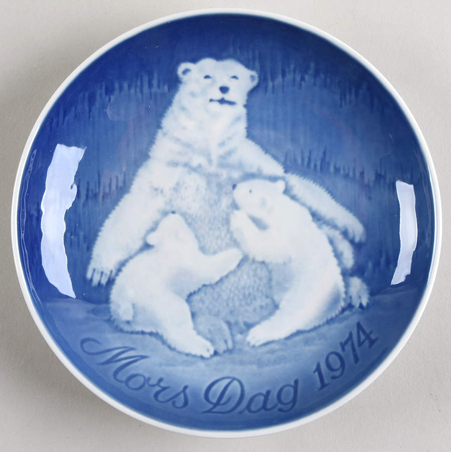 Mother's Day Plate Bear And Cubs - Boxed by Bing & Grondahl-1