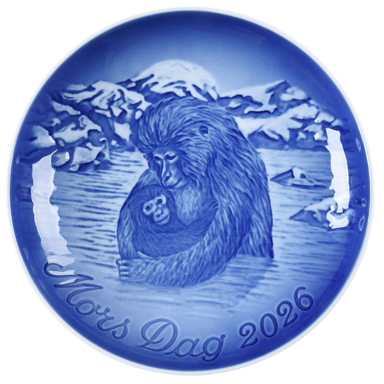 Mother's Day Plate Japanese Snow Monkeys - Boxed by Bing & Grondahl-1