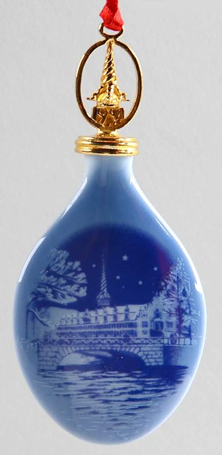 Christmas Drop Ornament Copenhagen Stock Exchange - No Box by Bing & Grondahl-1