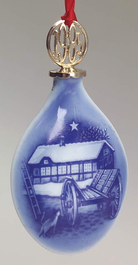 Christmas Drop Ornament Christmas Eve At The Farmhouse - No Box by Bing & Grondahl-1
