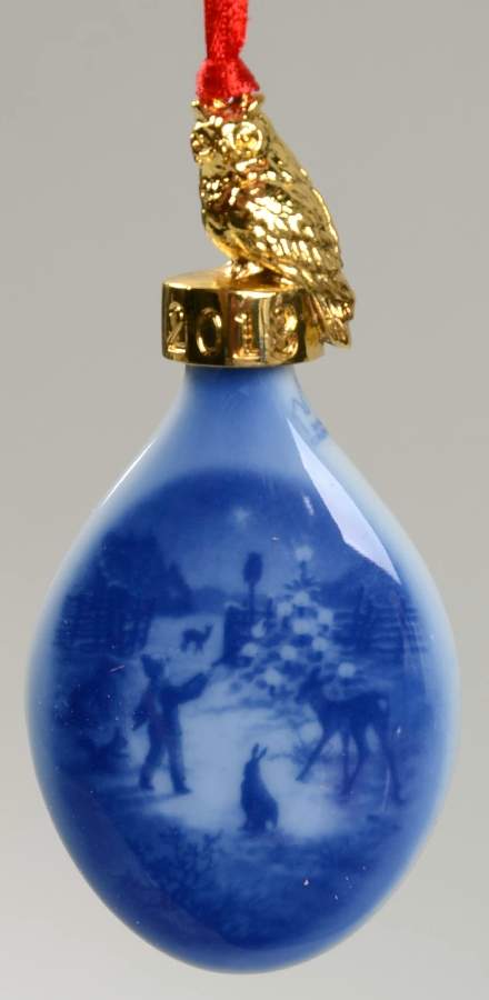 Christmas Drop Ornament Light In The Snow - No Box by Bing & Grondahl-1