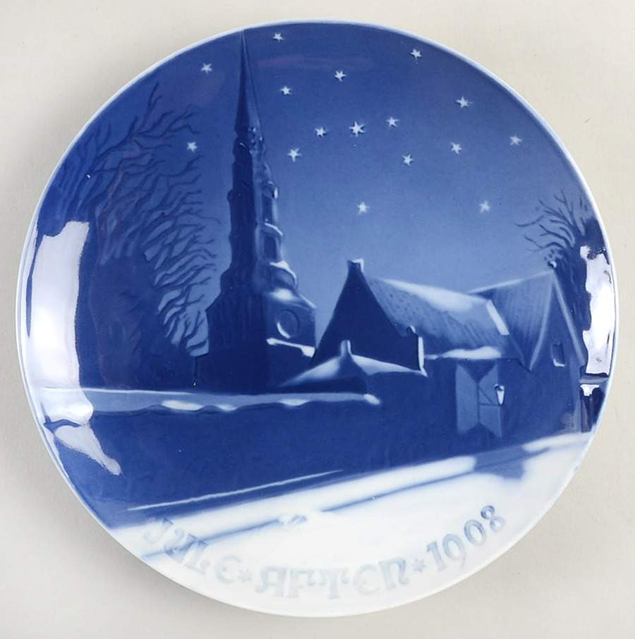 Annual Christmas Plate St Petri Church Of Copenhagen - No Box by Bing & Grondahl-1