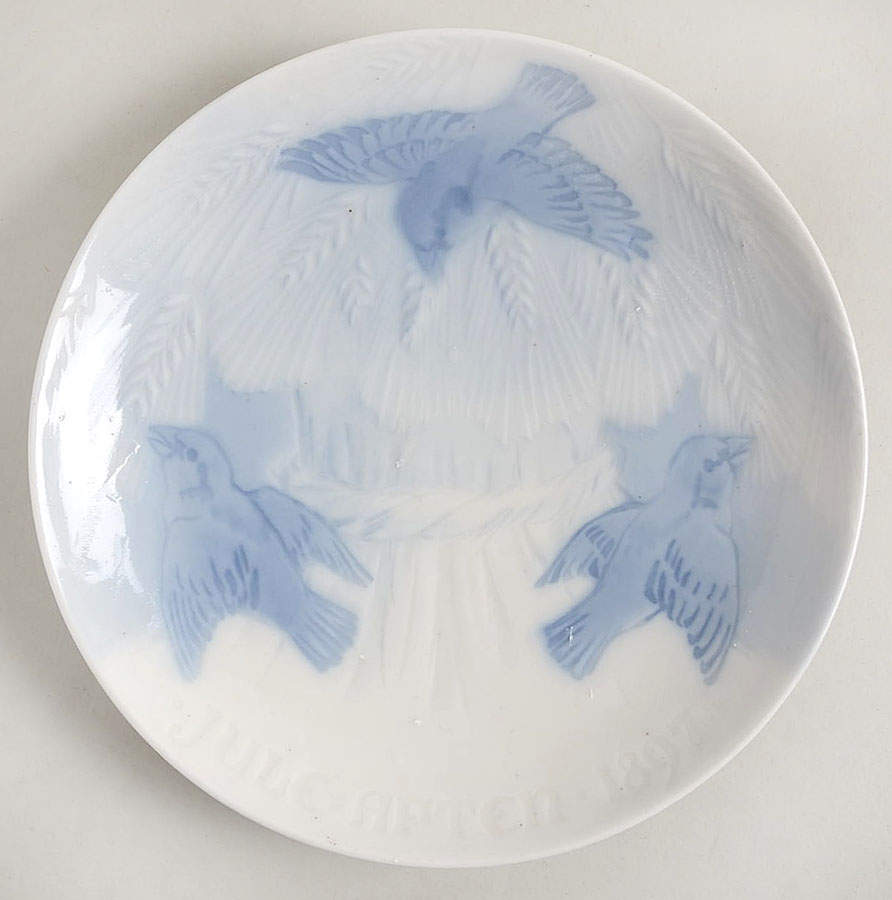 Annual Christmas Plate Sparrows - No Box by Bing & Grondahl-1