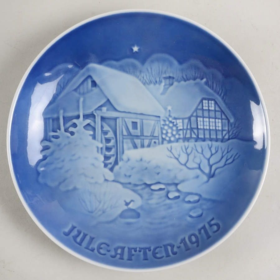 Annual Christmas Plate Old Water Mill - No Box by Bing & Grondahl-1