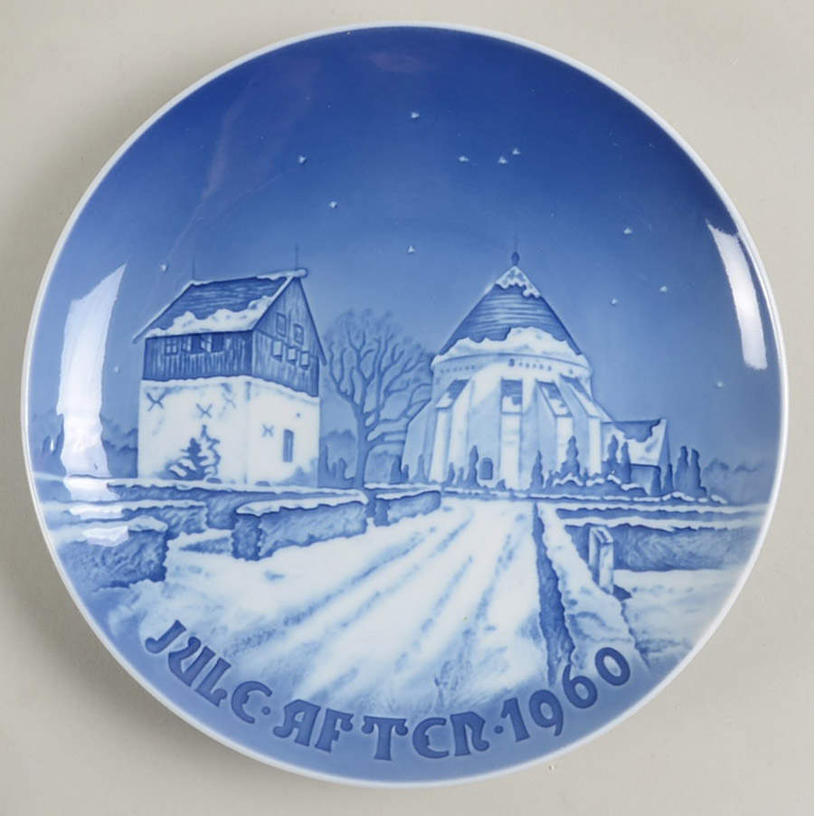 Annual Christmas Plate Danish Village Church - No Box by Bing & Grondahl-1